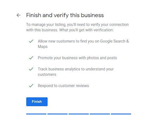 verify your business profile in google